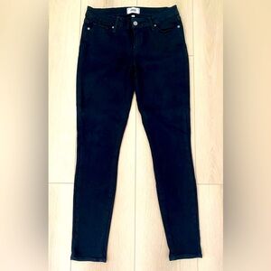 Paige Denim Women’s Verdugo Ultra Skinny Low Rise Stretchy Jean Black Size 29